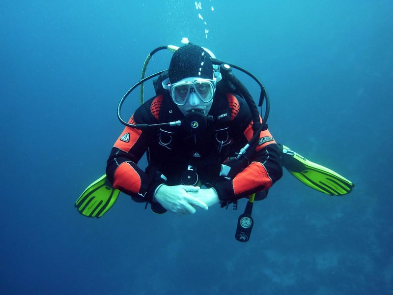 Scuba diver exploring the underwater world