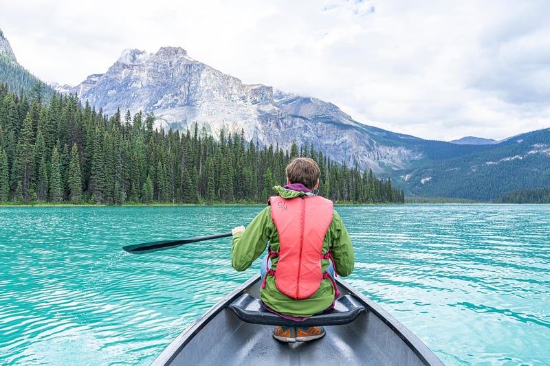 Kayaking on the sea
